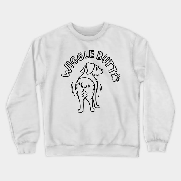 Australian Shepherd Wiggle Butt Crewneck Sweatshirt by Willow Comics